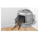 Van Ness Corner Enclosed Cat Pan, Silver, Large (CP9)