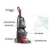Hoover Power Scrub Deluxe Carpet Cleaner Machine, Upright Shampooer, FH50150, Red