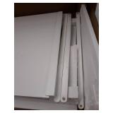 EZ Home Solutions FFR101WH01 Foldable Furniture 2 Drawer Night Stand, 22 x 16 x 19", White