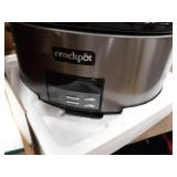 Crock Pot Slow Cooker|8 Quart Programmable Slow Cooker with Digital Countdown Timer, Black Stainless Steel - SCCPVFC800-DS