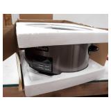 Crock Pot Slow Cooker|8 Quart Programmable Slow Cooker with Digital Countdown Timer, Black Stainless Steel - SCCPVFC800-DS