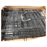 New World 24" Folding Metal Dog Crate, Includes Leak-Proof Plastic Tray; Dog Crate Measures 24L x 18W x 19H Inches, For Small Dog Breed