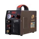 LOTOS LTP5000D 50Amp Non-Touch Pilot Arc Plasma Cutter, Dual Voltage 110V/220V, 1/2 Inch Clean Cut, Brown