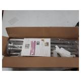 Mengersi Canopy Bed Frame Post King Size Stainless Steel 4 Corner Bed Mosquito Net Frame Bracket Fit for Metal Bed Wood Bed