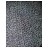 Extra Thick Striped Bath Rugs for Bathroom - (Set of 2) Anti-Slip Bath Mats Soft Plush Chenille Yarn Shaggy Mat Living Room Bedroom Mat Floor Water Absorbent (Jet Black, 20 x 32 Plus 17 x 24 - Inches)