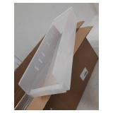 Akro-Mils 30164 Plastic Nesting Shelf Bin Box, (24-Inch x 6-1/2-Inch x 4-Inch), Clear, (6-Pack)