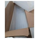 Akro-Mils 30164 Plastic Nesting Shelf Bin Box, (24-Inch x 6-1/2-Inch x 4-Inch), Clear, (6-Pack)