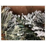 National Tree Company Artificial Christmas Garland, Green, Glittery Pine, Decorated With Pine Cones, Frosted Branches, Christmas Collection, 6 Feet