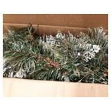 National Tree Company Artificial Christmas Garland, Green, Glittery Pine, Decorated With Pine Cones, Frosted Branches, Christmas Collection, 6 Feet