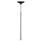 Globe Electric 12784 LED Floor Lamp Torchiere, Energy Star Certified, Dimmable, Super Bright, 43W, 3010 Lumens, Matte Black Finish