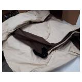 Vailge 2-Seater Heavy Duty Patio Bench Loveseat Cover, 100% Waterproof Outdoor Sofa Cover, Lawn Patio Furniture Covers with Air Vent, Small(Standard), Beige & Brown