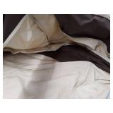 Vailge 2-Seater Heavy Duty Patio Bench Loveseat Cover, 100% Waterproof Outdoor Sofa Cover, Lawn Patio Furniture Covers with Air Vent, Small(Standard), Beige & Brown