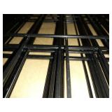 Amazon Basics Foldable Metal Pet Dog Exercise Fence Pen With Door Gate - 60 x 60 x 24 Inches, Black