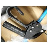 Medline Mobility Lightweight Folding Steel Rollator Walker with 6-inch Wheels, Adjustable Seat and Arms, Light Blue