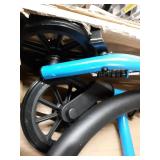 Medline Mobility Lightweight Folding Steel Rollator Walker with 6-inch Wheels, Adjustable Seat and Arms, Light Blue