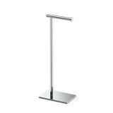 Modern Square Base Tissue Holder Stand, 21.25", in Chrome