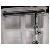 Modern Square Base Tissue Holder Stand, 21.25", in Chrome