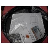 danpinera End Table, Side Table Metal Waterproof Small Coffee Table Sofa Side Table with Round Removable Tray for Living Room Bedroom Balcony and Office (Black)