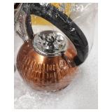 Megachef 3 Liter Stovetop Whistling Kettle in Copper