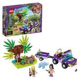 LEGO Friends Baby Elephant Jungle Rescue 41421 Adventure Building Kit; Animal Rescue Playset That Comes with a Toy Truck and Trailer, Plus Friends Emma and Stephanie (203 Pieces)