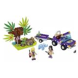 LEGO Friends Baby Elephant Jungle Rescue 41421 Adventure Building Kit; Animal Rescue Playset That Comes with a Toy Truck and Trailer, Plus Friends Emma and Stephanie (203 Pieces)