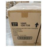 8in Commercial led color changing recessed kit 4 pk.