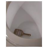 Iris Oyama cat toilet white Petit from above PUNT-430