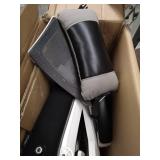 Hbada Ergonomic Office Recliner Chair - High Back Desk Chair Racing Style with Lumbar Support - Height Adjustable Seat, Headrest- Breathable Mesh Back - Soft Foam Seat Cushion with Footrest, White