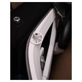 Hbada Ergonomic Office Recliner Chair - High Back Desk Chair Racing Style with Lumbar Support - Height Adjustable Seat, Headrest- Breathable Mesh Back - Soft Foam Seat Cushion with Footrest, White