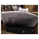 Hbada Ergonomic Office Recliner Chair - High Back Desk Chair Racing Style with Lumbar Support - Height Adjustable Seat, Headrest- Breathable Mesh Back - Soft Foam Seat Cushion with Footrest, White