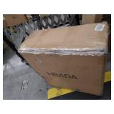 Hbada Ergonomic Office Recliner Chair - High Back Desk Chair Racing Style with Lumbar Support - Height Adjustable Seat, Headrest- Breathable Mesh Back - Soft Foam Seat Cushion with Footrest, White