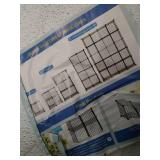 Basics 6-Cube Wire Grid Storage Shelves, 14" x 14" Stackable Cubes, Black