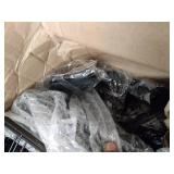 Basics 6-Cube Wire Grid Storage Shelves, 14" x 14" Stackable Cubes, Black