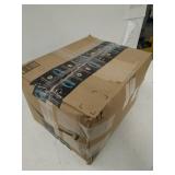 Basics 6-Cube Wire Grid Storage Shelves, 14" x 14" Stackable Cubes, Black