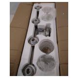 ALICE HOUSE 28.7" Vanity Lights, 4 Light Wall Lighting, Brushed Nickel Bathroom Lights Over Mirror, Bathroom Lighting AL9082-W4