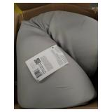 FurHaven Pet Dog Bed Cooling Gel Memory Foam Orthopedic Quilted Sofa-Style Couch Pet Bed for Dogs & Cats, Silver Gray, Jumbo