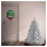 National Tree Company Artificial Mini Christmas Tree, White, Dunhill Fir, Includes Stand, 4.5 Feet
