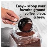 Hamilton Beach Scoop Single Serve Coffee Maker, Fast Brewing, Stainless Steel (49981A)