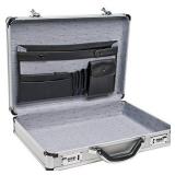 RoadPro SPC-931R 17.5" x 4" x 13" Silver Aluminum Briefcase,Medium