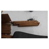 Nathan James Hylie Nailhead Wood Pub-Height Kitchen Counter Bar Stool, 24", Dark Gray/Light Brown