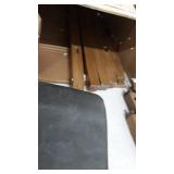 Nathan James Hylie Nailhead Wood Pub-Height Kitchen Counter Bar Stool, 24", Dark Gray/Light Brown