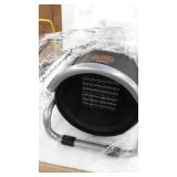 BLACK+DECKER Ceramic Utility Heater, Black