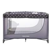 Pamo Babe Comfortable Playard,Sturdy Play Yard with Mattress(Grey)