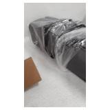 Pamo Babe Comfortable Playard,Sturdy Play Yard with Mattress(Grey)