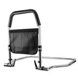 HEIHEI Bed Rails for Elderly Adults, Medical Bedrail Assist Bar with Storage Pocket for Seniors, Height Adjustable Safety Hand Bed Rail for Adults Getting in and Out of Bed
