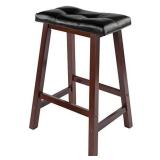 Winsome Mona Stool, 24", Antique Walnut