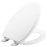 MAYFAIR 1887SLOW 000 Affinity Slow Close Removable Toilet Seat that will Never Loosen, Providing the Perfect Fit, ELONGATED, Long Lasting Solid Plastic, White