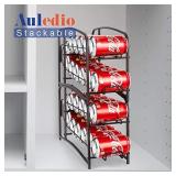 Auledio Stackable Beverage Can Dispenser Rack, Can Storage Organizer Holder for Canned food or Pantry Refrigerator(2 Pack)