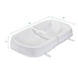 LA Baby 4 Sided Waterproof Diaper Changing Pad, 30" with Easy to Clean Quilted Cover - Made in USA. Non-Skid Bottom, Safety Strap, Fits All Standard Changing Tables/Dresser Tops