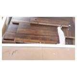 VECELO Modern Versatile Nightstands X-Design Side End Table Night Stand Storage Shelf with Bin Drawer for Living Room Bedroom, Set of 2 (Brown)